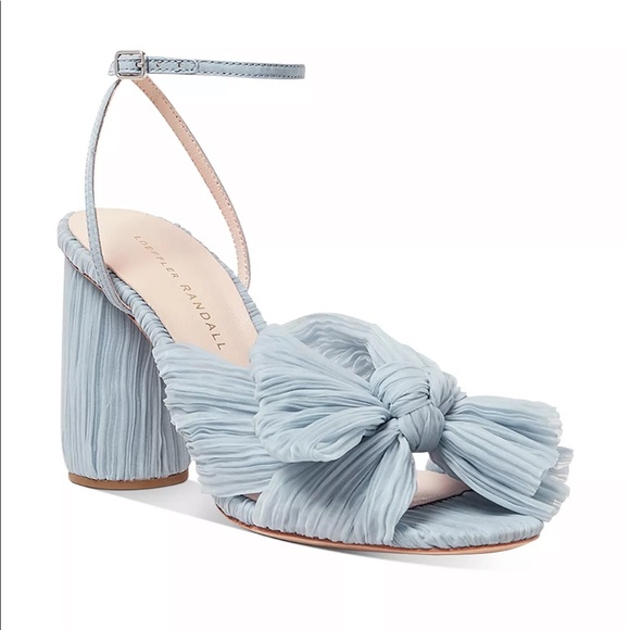 Loeffler Randall Shoes - New with Box Loeffler Randall Camellia Knotted Sandals Blue Size 6.5 Wedding